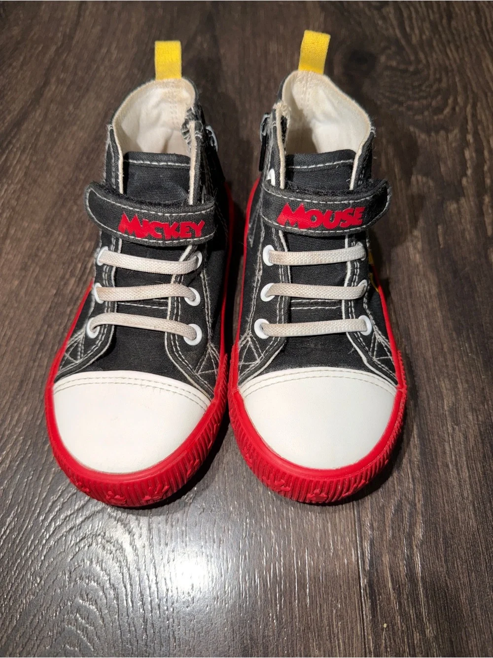 Disney Mickey Mouse & Pluto Toddler High Top Sneakers Size 10C
